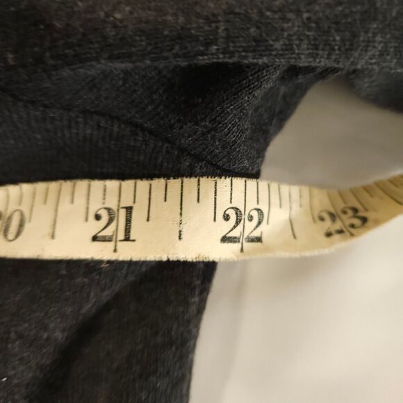 Talbots Womens Medium Gray Floral Rose Flower Embroidery Cardigan Sweater - Picture 5 of 7